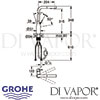 Grohe Essence Single-Lever Sink Mixer Dimension